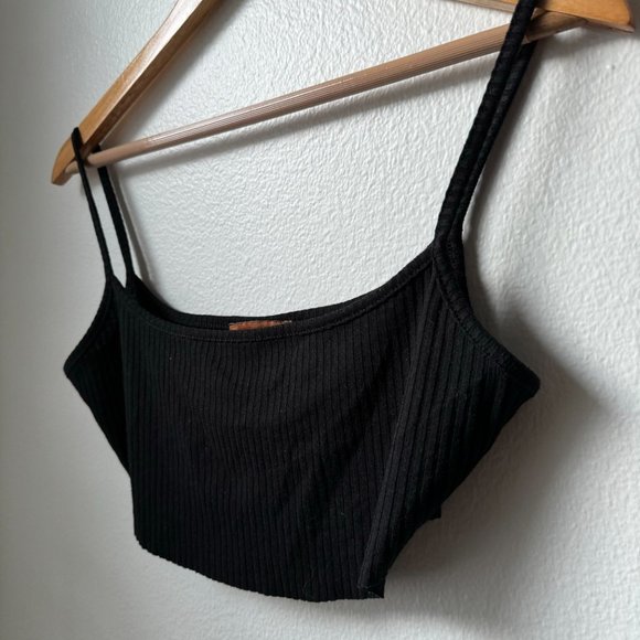 Micro Cropped Ribbed Tank - Large - Picture 2 of 5